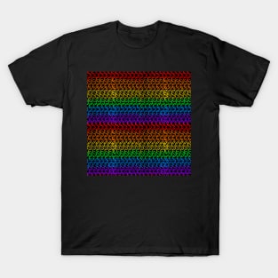 Pride Flag Rainbow Chainmail Print T-Shirt